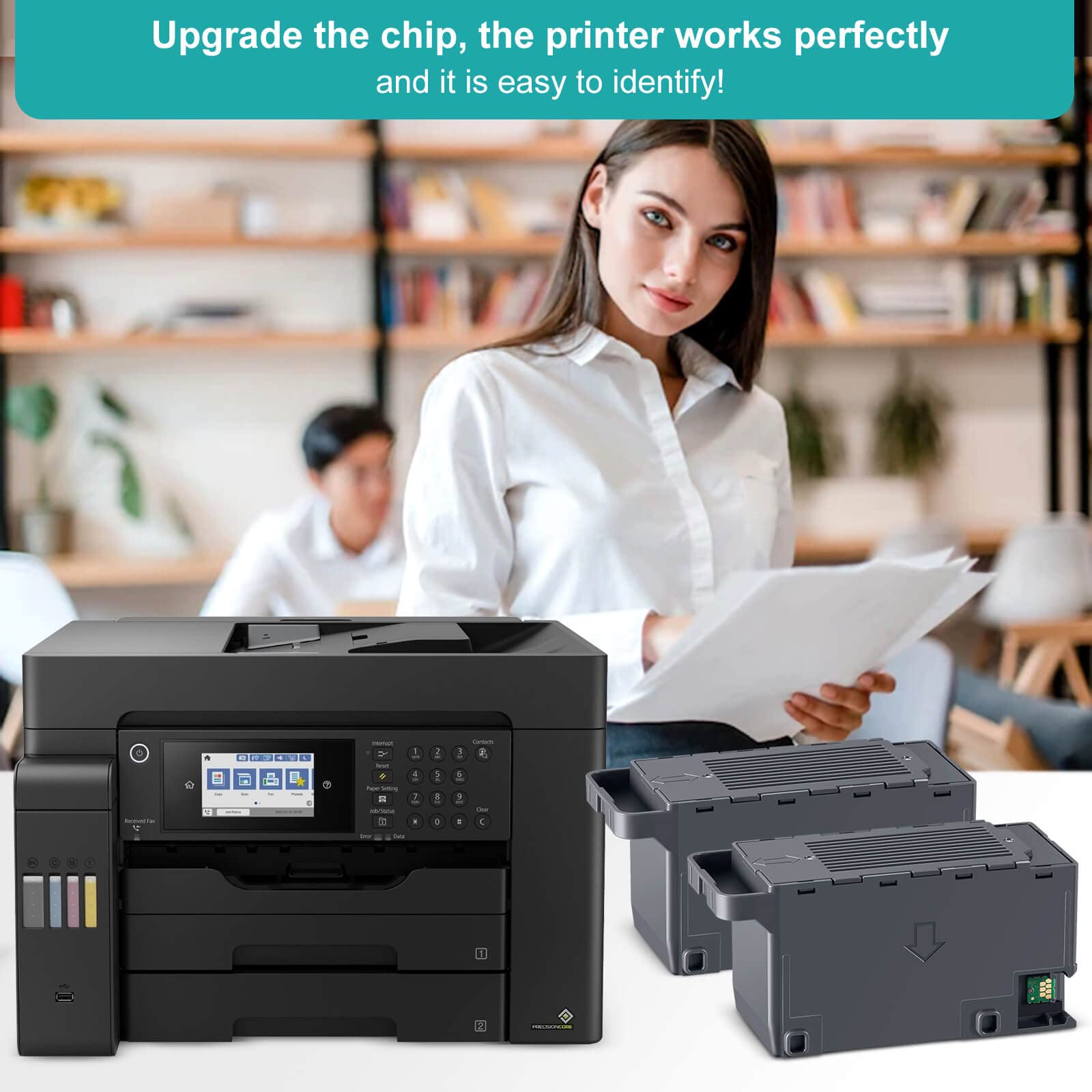 HOSAAM chip y etiqueta para reconocimiento automático por impresora