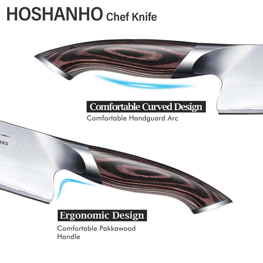 HOSHANHO mango ergonómico de madera para agarre cómodo y seguro