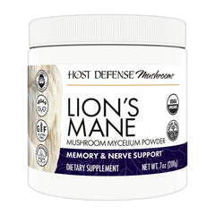 Host Defense envase frontal de Lion's Mane beneficiando tu rutina diaria