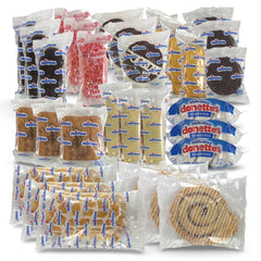 Hostess envase frontal mostrando surtido, conveniente para compartir