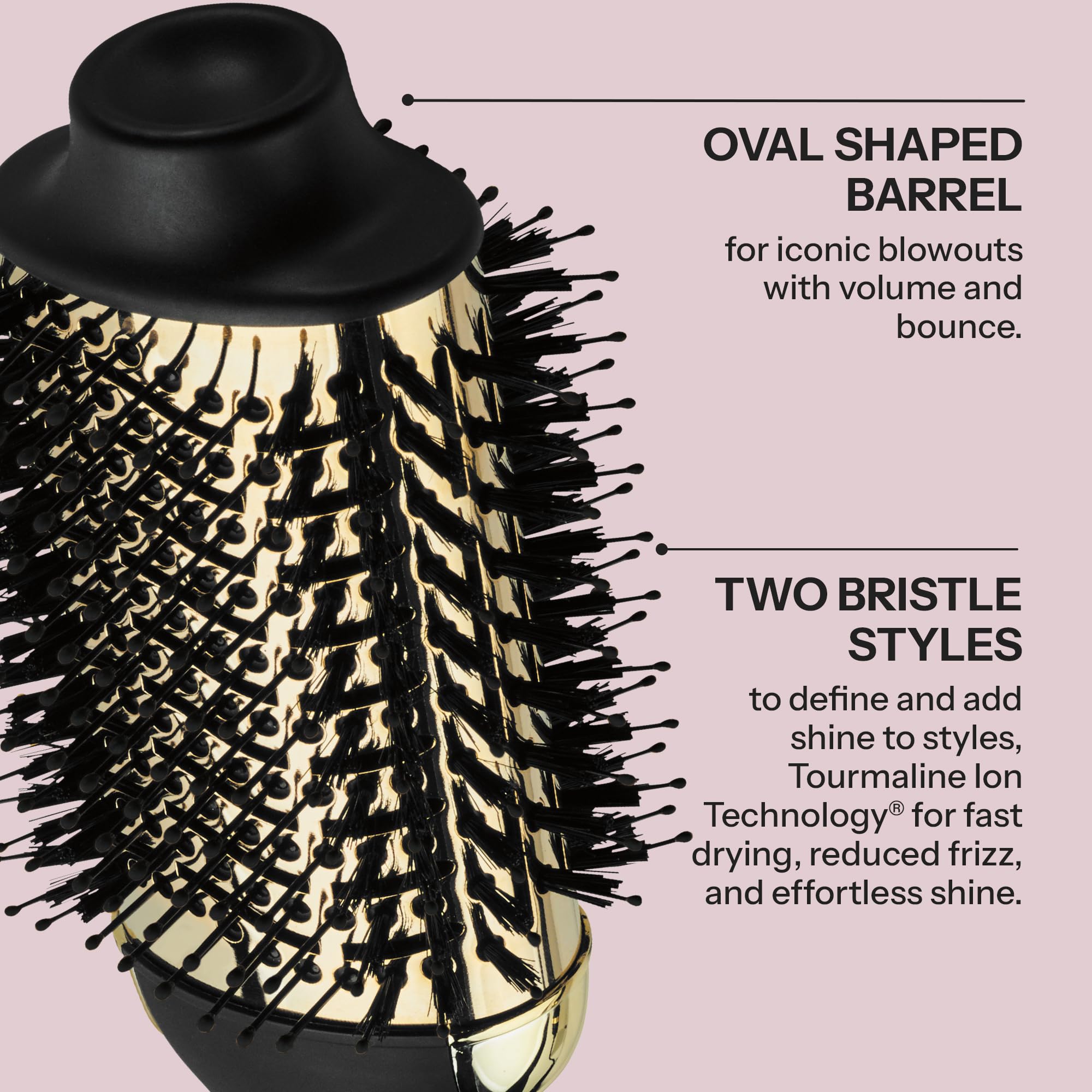 HOT TOOLS cepillo secando cabello en uso para un blowout rápido y voluminoso