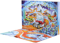 Hot Wheels coche exclusivo con bola de nieve y Yeti, detalle llamativo y coleccionable
