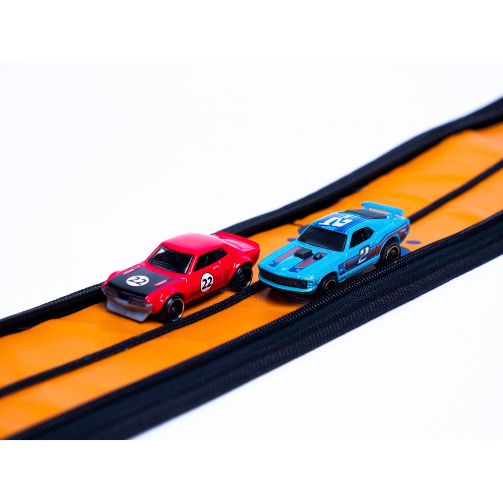 Hot Wheels ZipBin Wheelie comparación tamaño para almacenamiento compacto