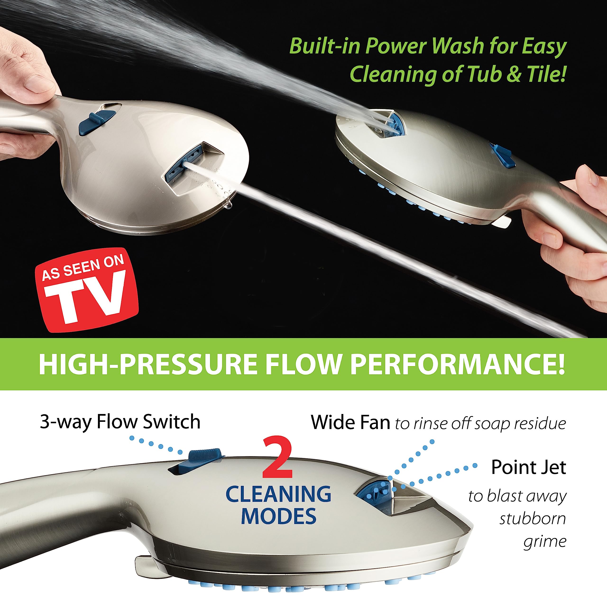 Hotel Spa AquaCare chorro puntual Power Wash eliminando suciedad, alto poder