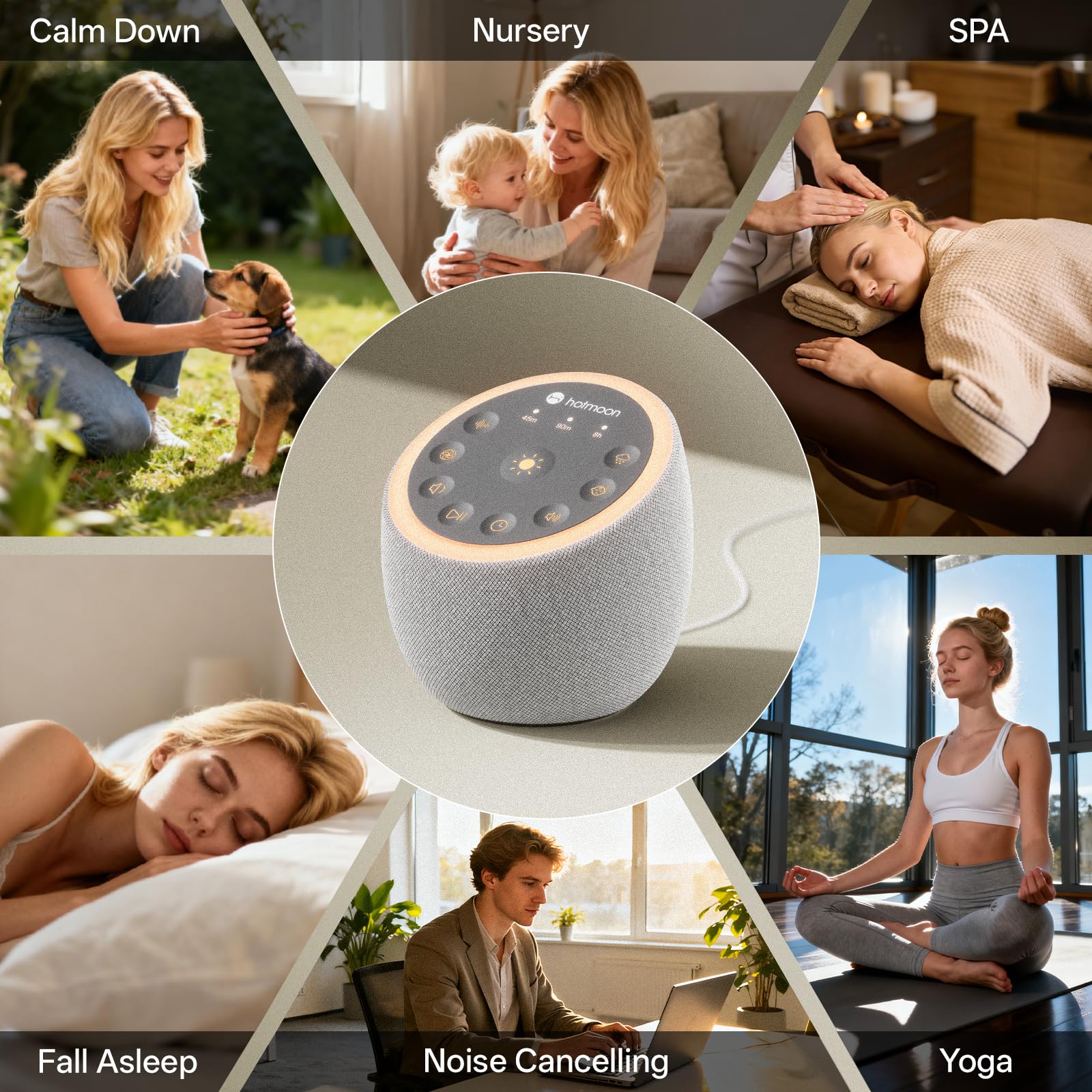 Hotmoon Cocoon 2 en cuna acompañando a bebé y favoreciendo calma