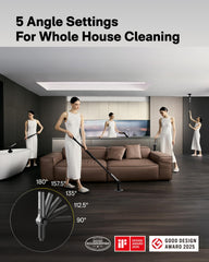 HOTO extendable handle extended to show reach benefit and ergonomic use