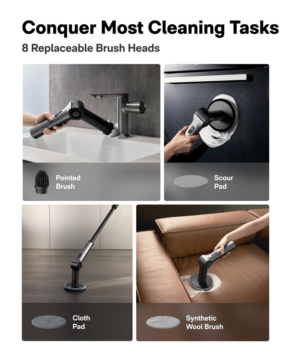 HOTO grout brush close-up targeting tile joints for deep dirt removal