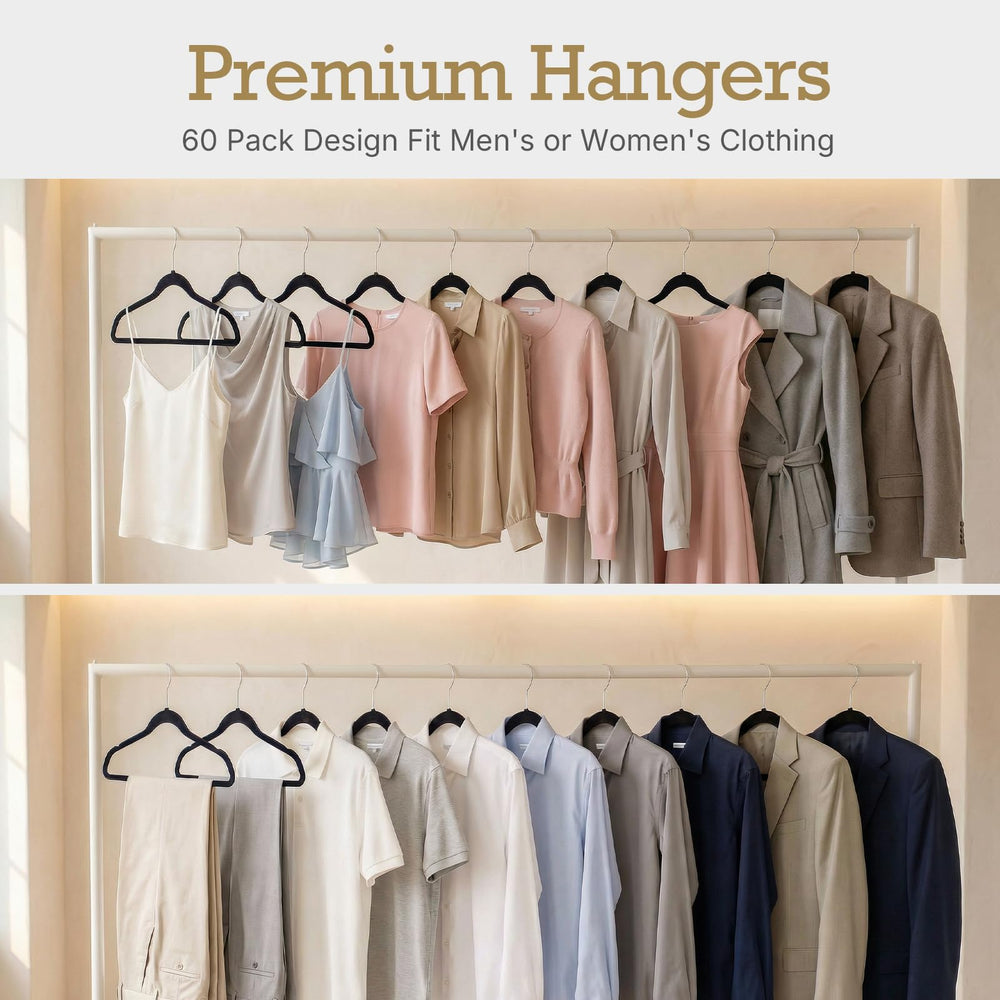 HOUSE DAY hangers supporting jeans on integrated bar