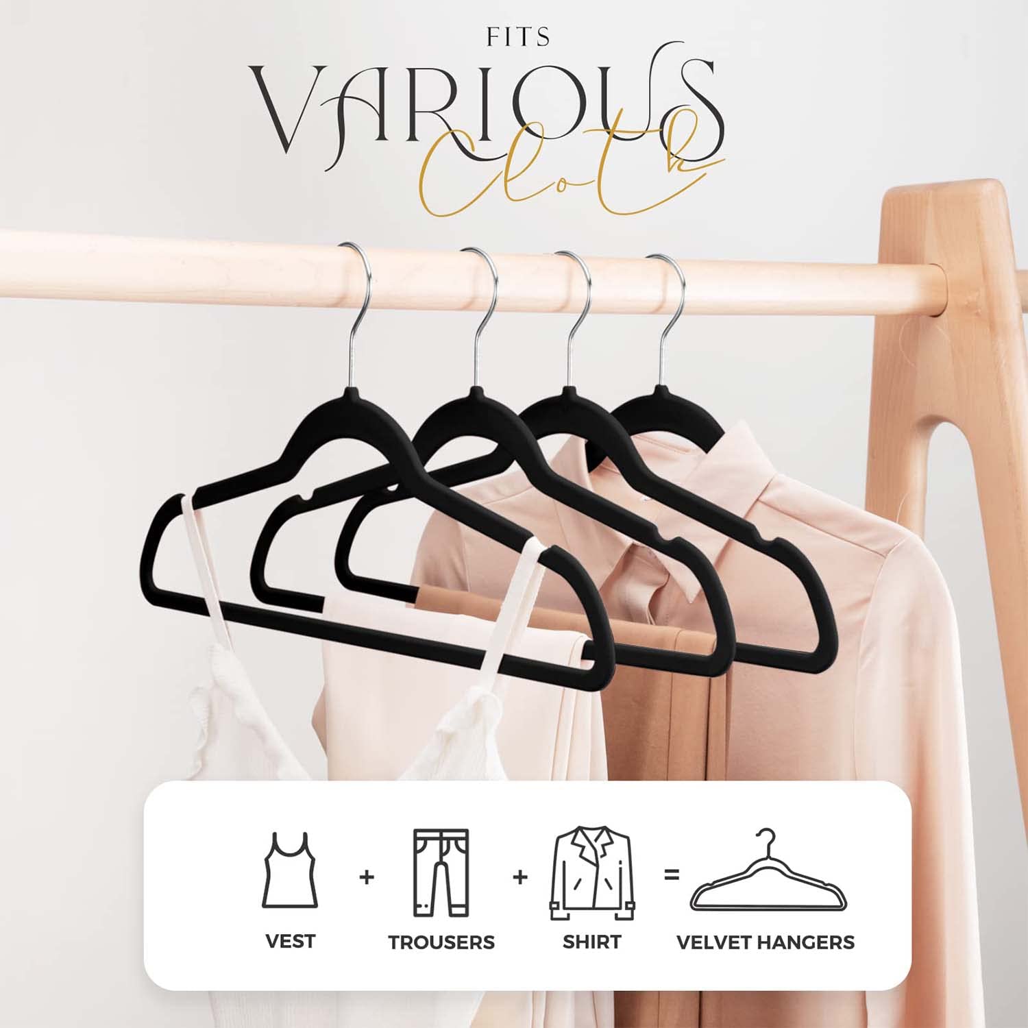 HOUSE DAY percha en uso con camisas manteniendo forma y orden