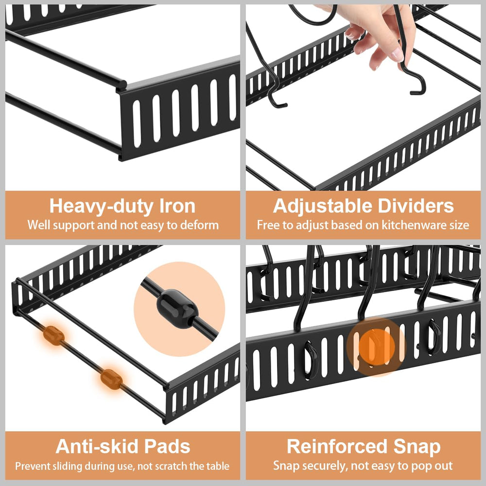 Housolution primer plano del hierro durable para soportar sartenes pesadas