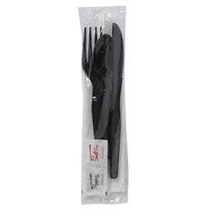 HOUZZKINGZ USA kit abierto con cuchillo tenedor cuchara servilleta y sobres, conveniencia total