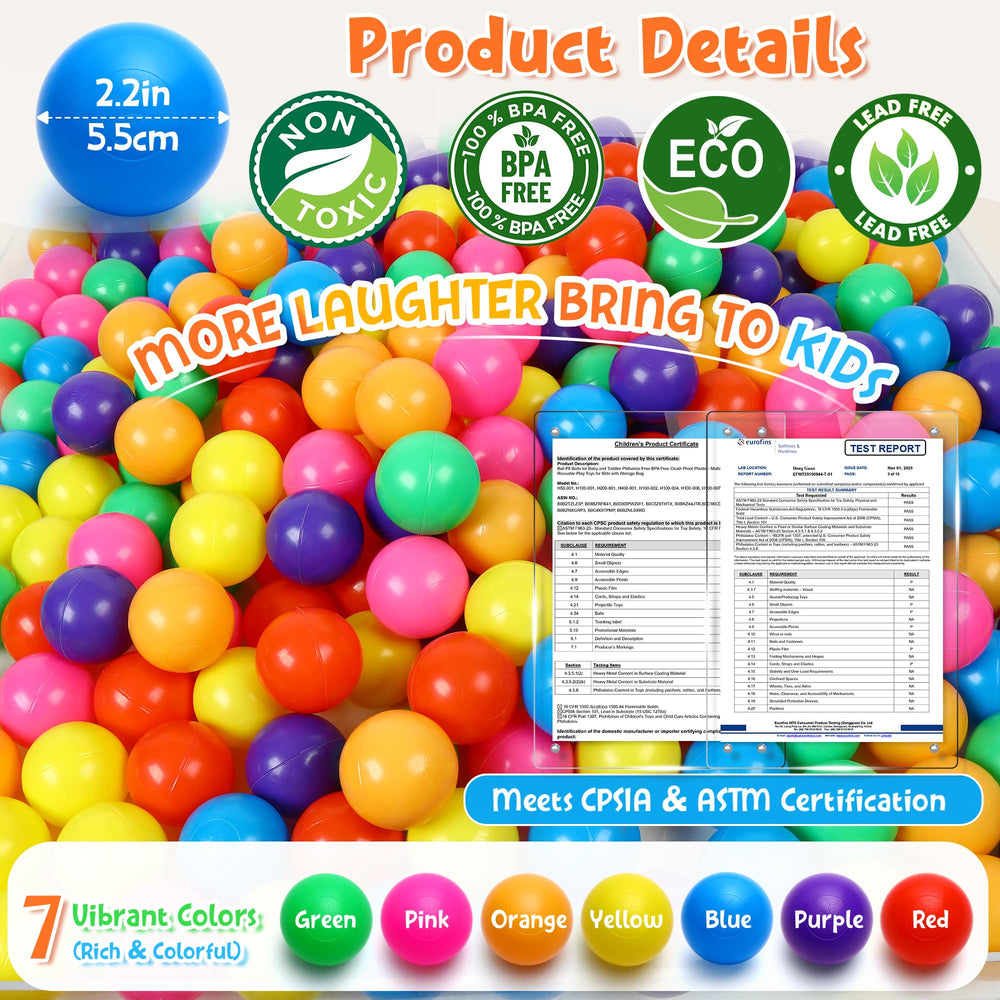 Hovenlay pelotas esparcidas en mesa mostrando los 7 colores para actividades sensoriales