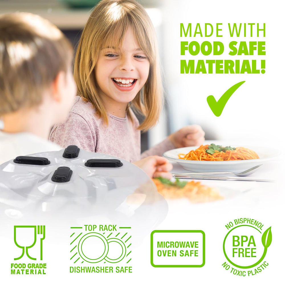 HOVER COVER primer plano del material libre de BPA resistente al calor