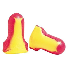 Howard Leight Laser Lite earplug in worker ear demonstrating secure fit and compliance benefit