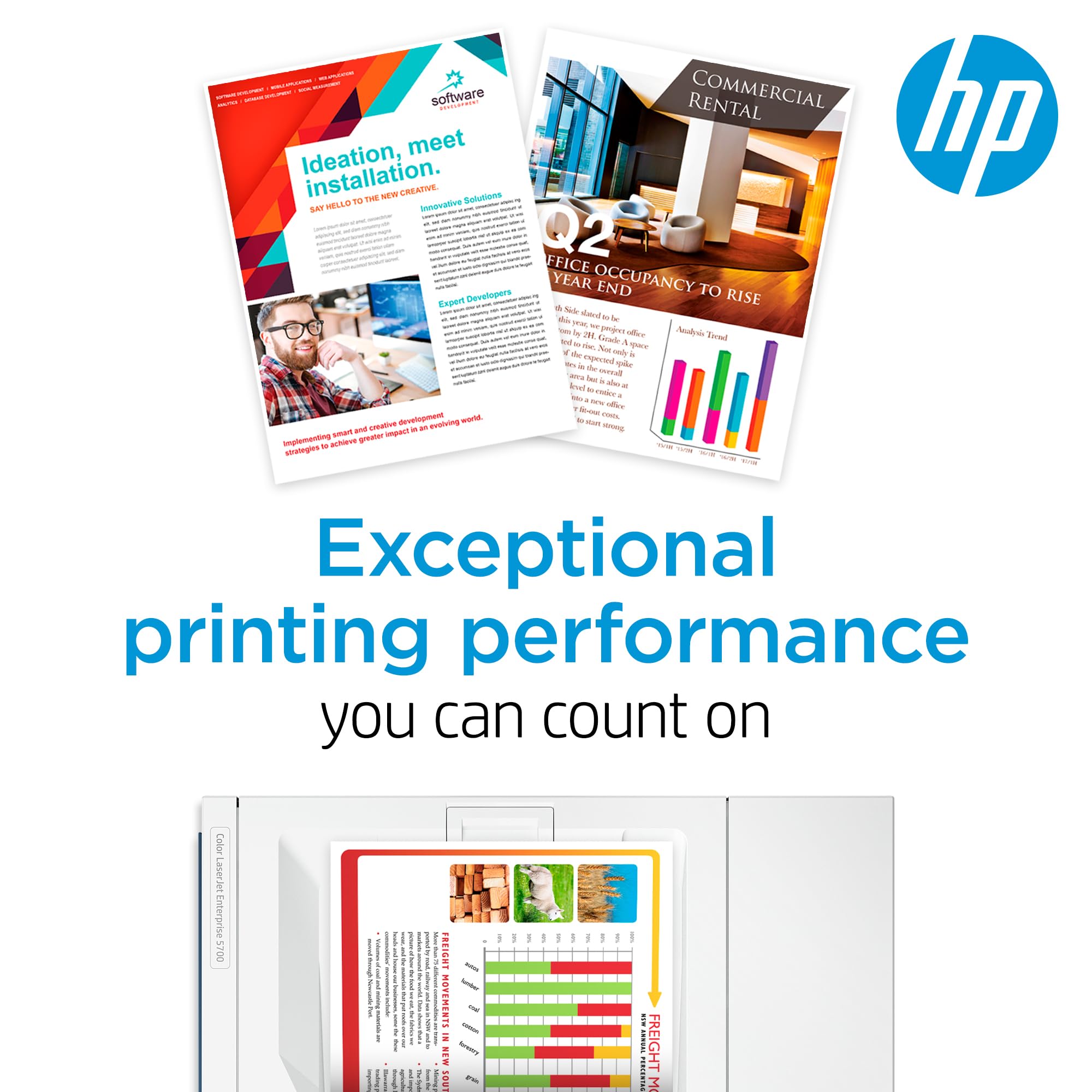 HP cartucho junto a una regla para comparar tamaño y portabilidad
