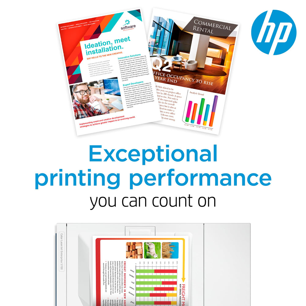 HP cartucho junto a una regla para comparar tamaño y portabilidad