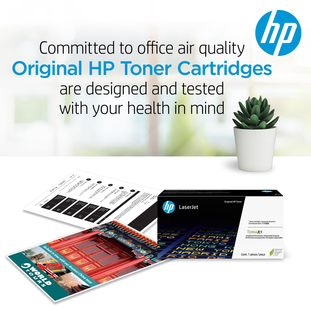 HP cartucho en una oficina moderna optimizando flujos de trabajo