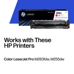 HP detalle de la boca del tóner que facilita instalación rápida y segura