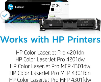 HP four cartridges lined up CMYK showing ready-to-use convenience and clarity