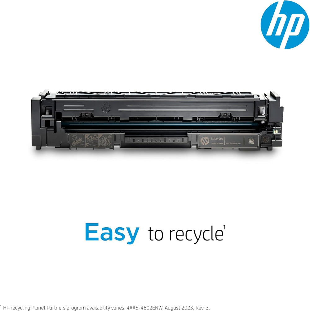 Cartridge label and specs on HP 210A for easy model identification