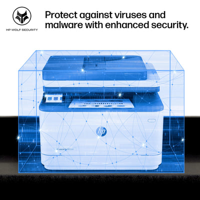 HP LaserJet Pro 3101sdw wireless setup screen showing reliable connectivity
