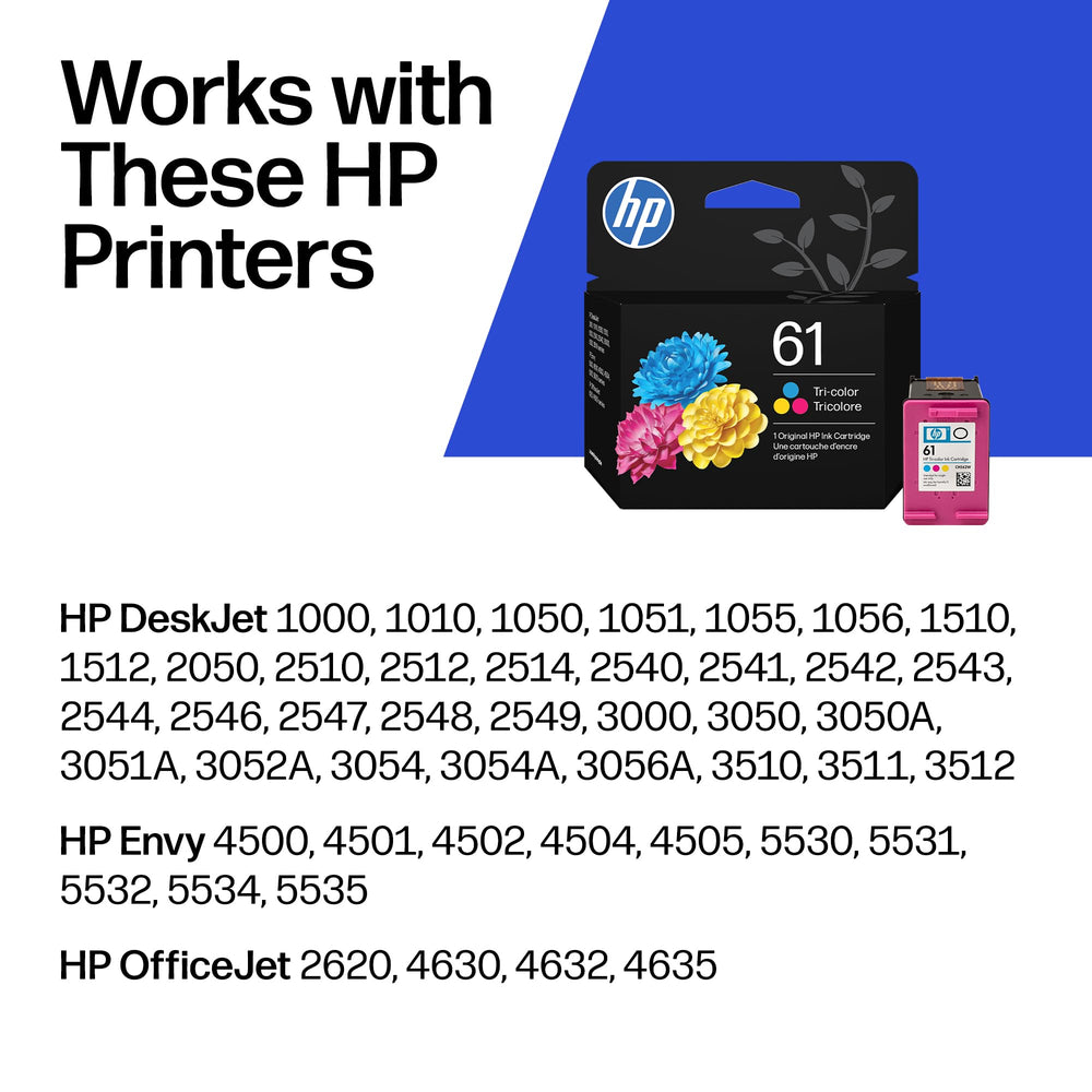 HP 61 cartridge close-up of nozzle and contacts for reliable printhead performance