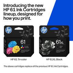 HP 61 installed inside HP printer demonstrating easy snap-in installation