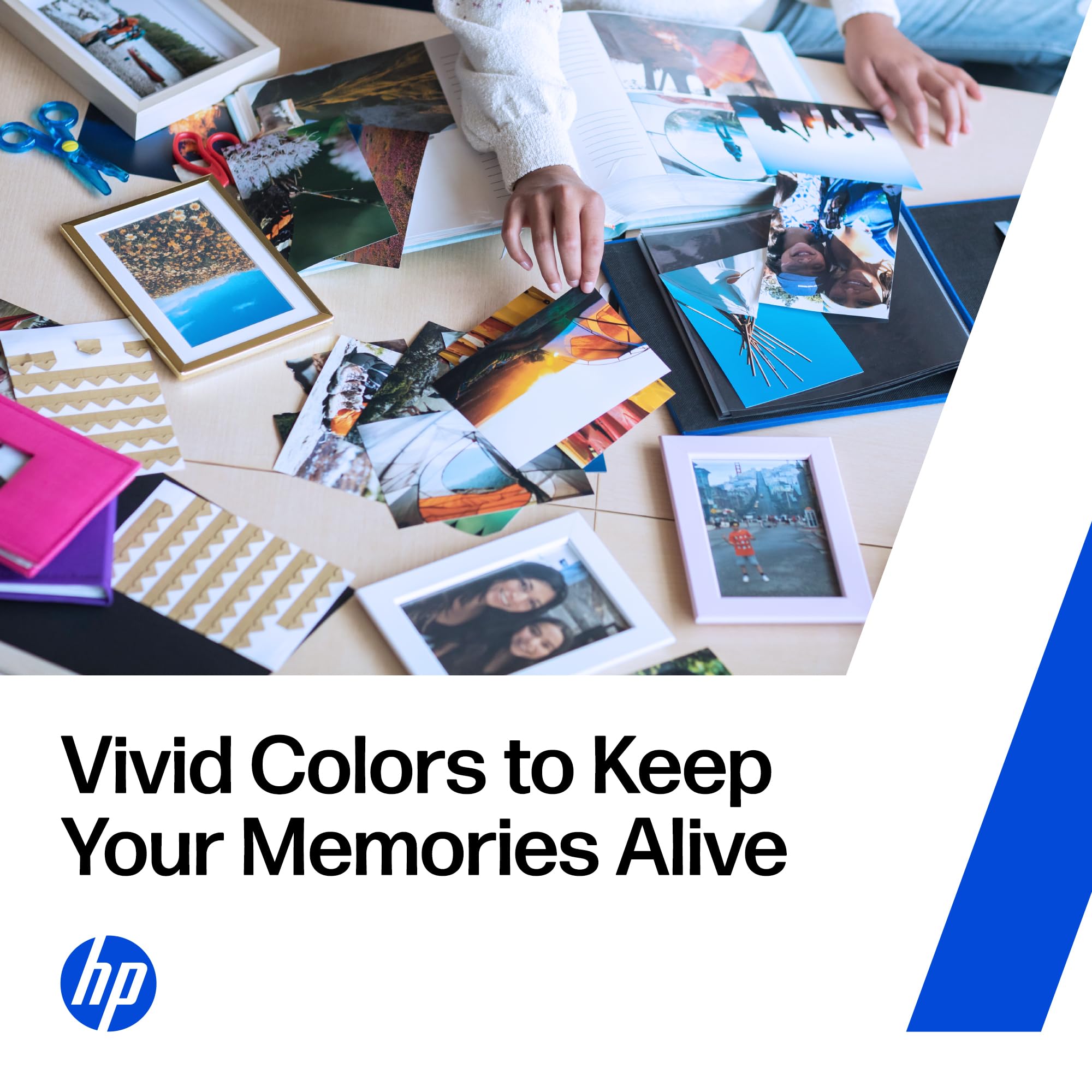 HP cartridges installed in printer demonstrating easy install and uptime benefit