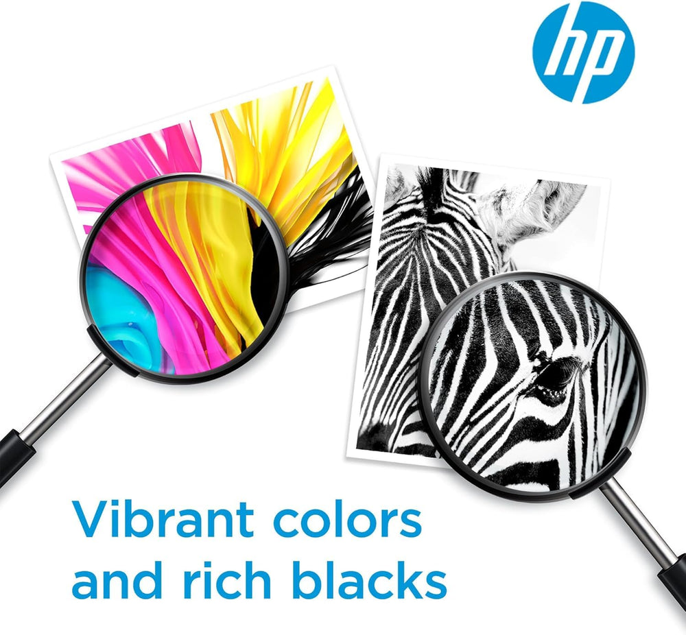 HP 63 tri-color cartridge close-up color chip for vivid image reproduction
