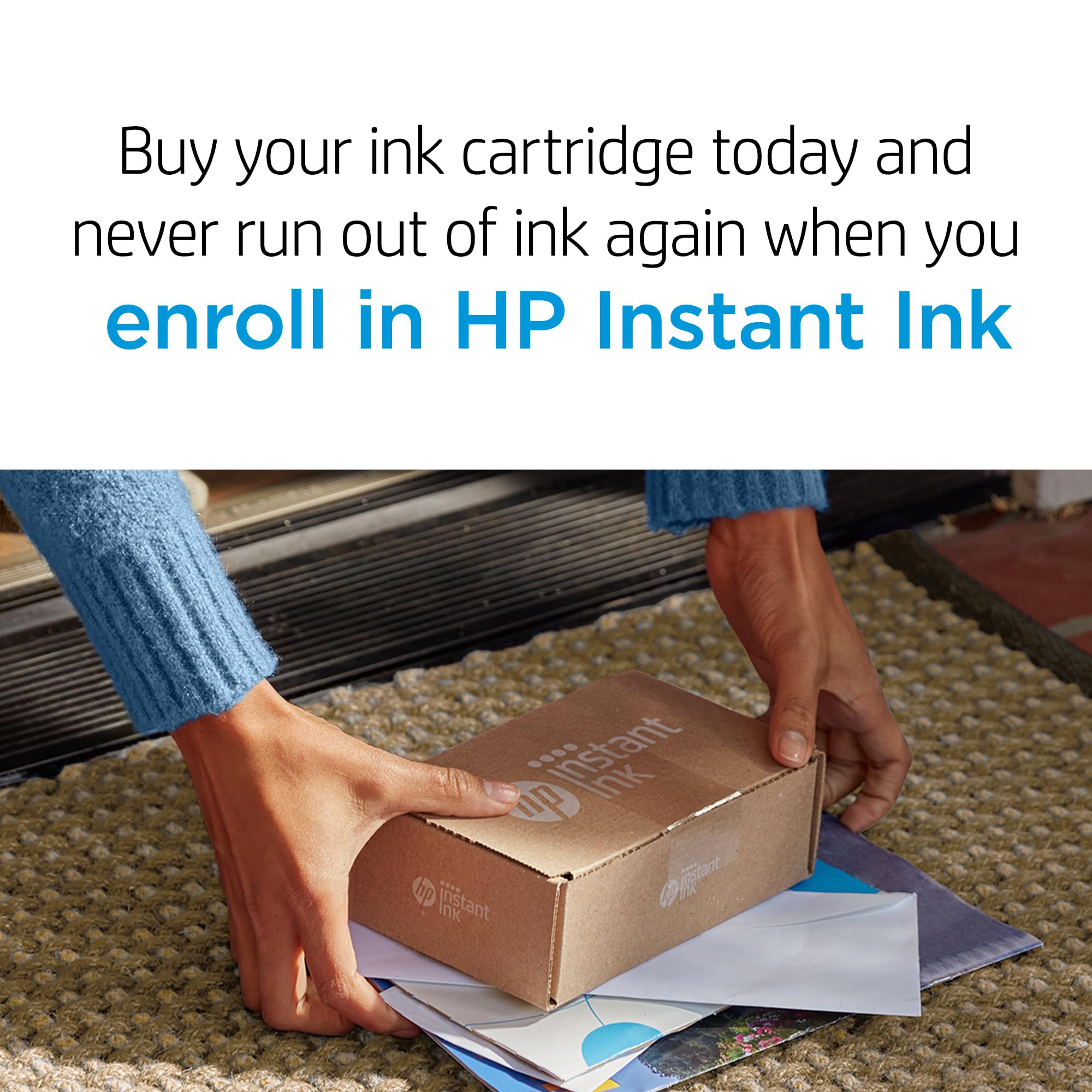 HP cartucho 67 instalado en impresora DeskJet demostrando compatibilidad fácil