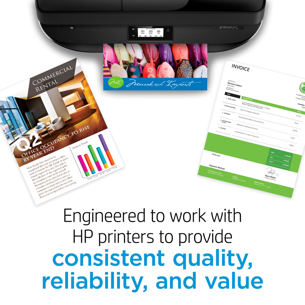 Gota de tinta HP 67 en primer plano mostrando calidad y consistencia cromática