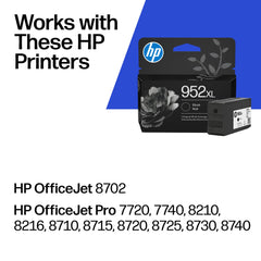 HP 952XL detalle de boquilla que muestra diseño seguro y reducción de goteo