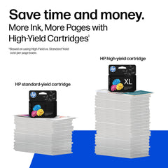 HP 962XL yellow ink nozzle detail demonstrating consistent drop placement