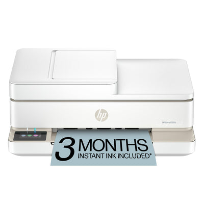 HP Envy 6555e front view showing compact all-in-one design and easy access