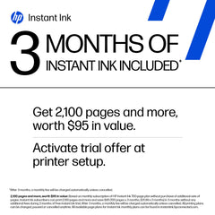 HP Envy 6555e side paper tray extended highlighting 100-sheet input capacity
