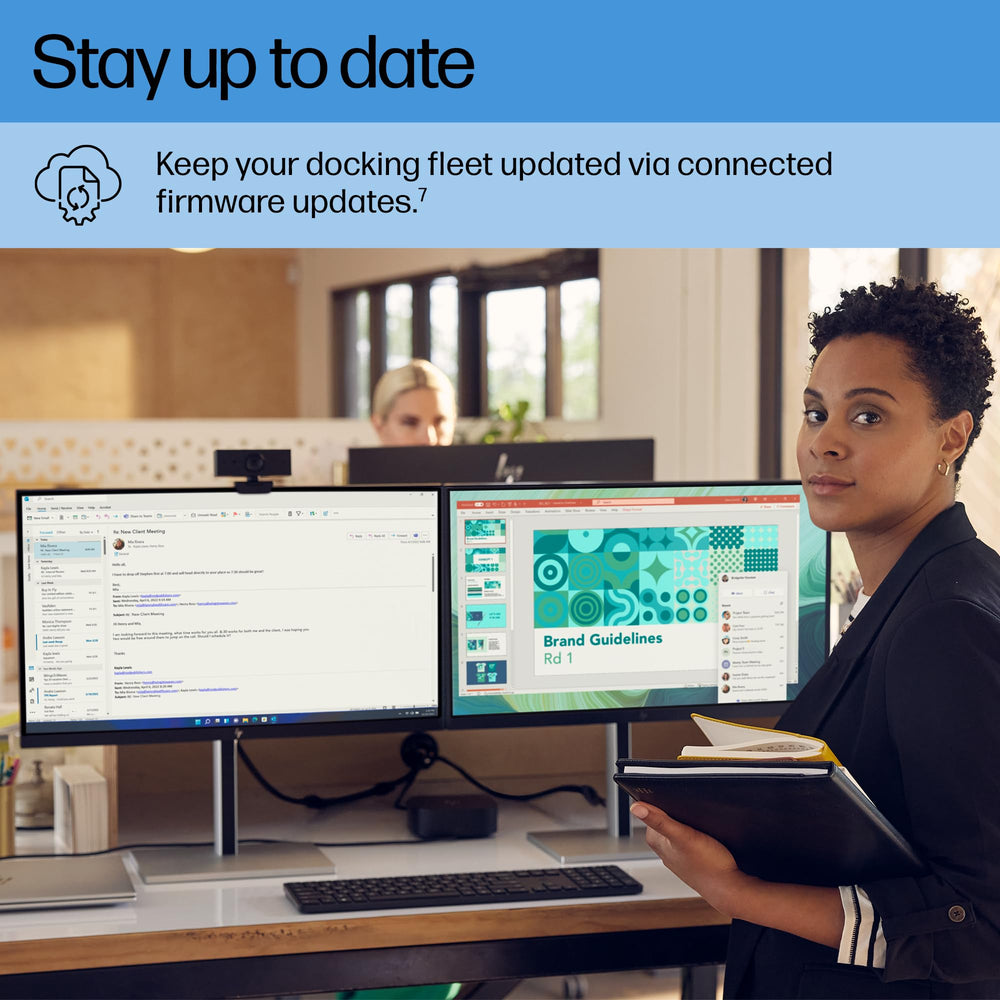 HP USB-C Dock G5 Ethernet port in use for stable wired network connectivity