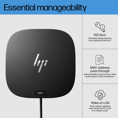 HP USB-C Dock G5 driving three external monitors to expand a laptop workspace
