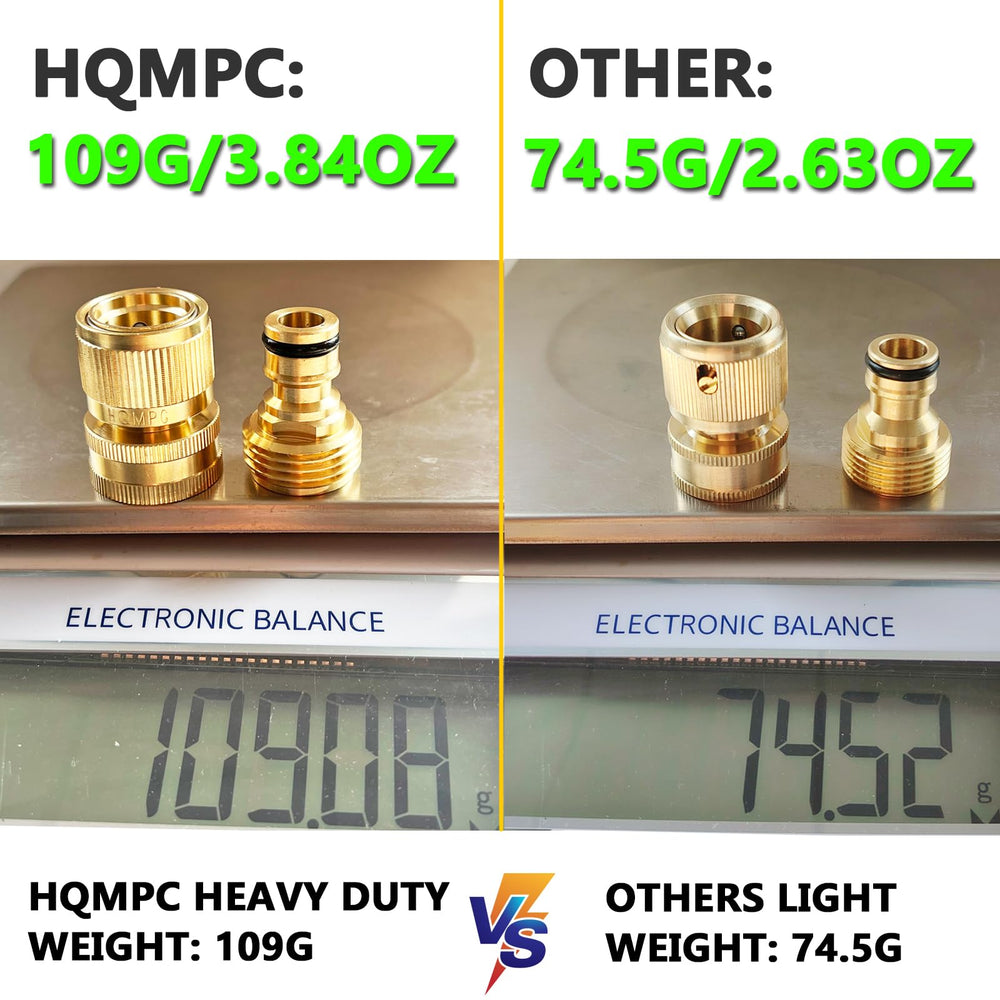 HQMPC close-up of male brass thread detail showing precise machining and secure fit
