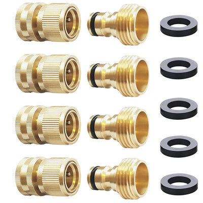 HQMPC front packaging showing four brass quick-connect sets and included washers for easy identification