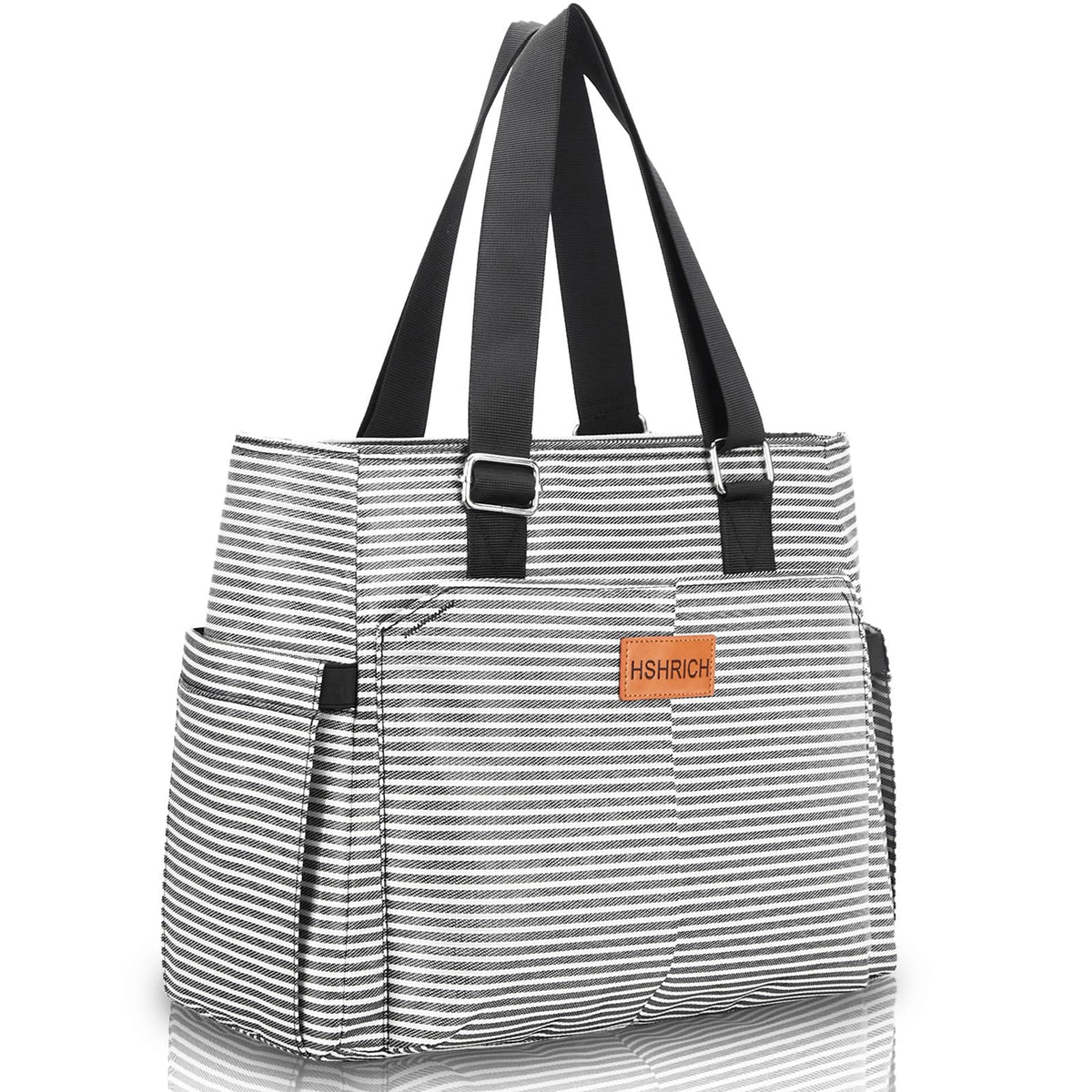 HSHRICH vista frontal bolsa térmica grande organizada y profesional