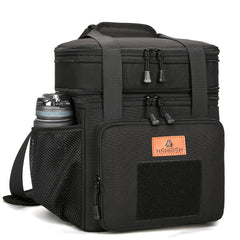 HSHRISH frontal de la bolsa mostrando capacidad y diseño táctico