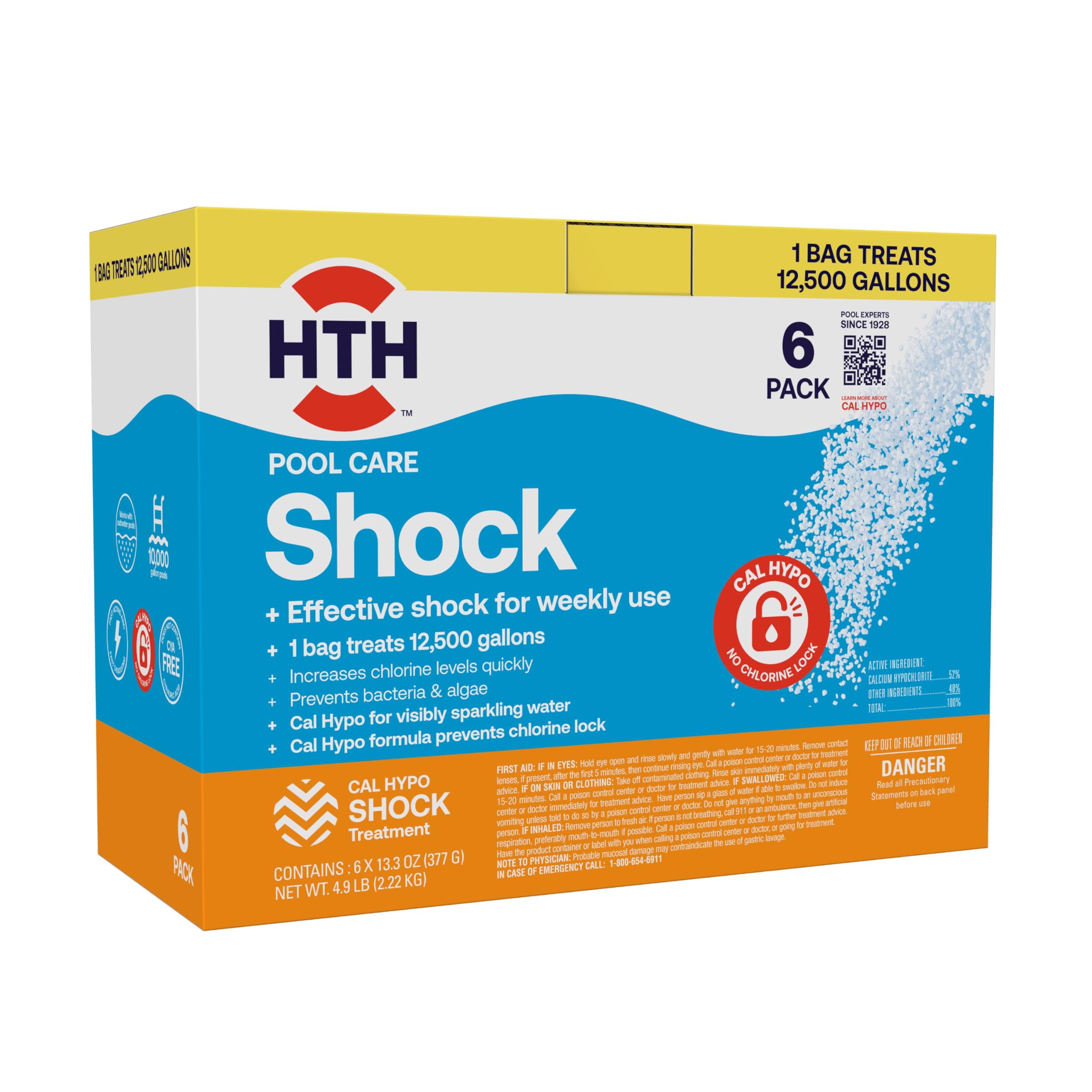 HTH front packaging 13.3oz showing clear labeling and fast action benefit