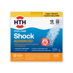 HTH embalaje frontal del pack de 12 mostrando conveniencia y almacenamiento