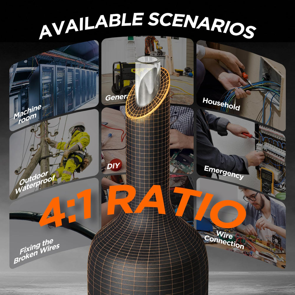 HUAKAYO contenido del kit desplegado mostrando las siete longitudes y diámetros