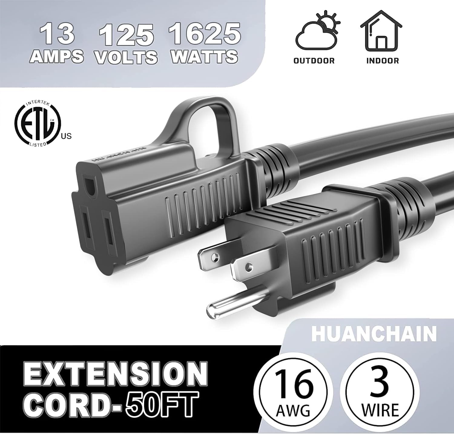huanchain etiqueta ETL/cETL visible, certificación de seguridad