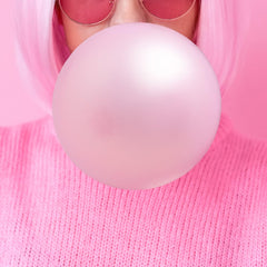 Hubba Bubba comparacion de tamaño en mano para visualizar escala
