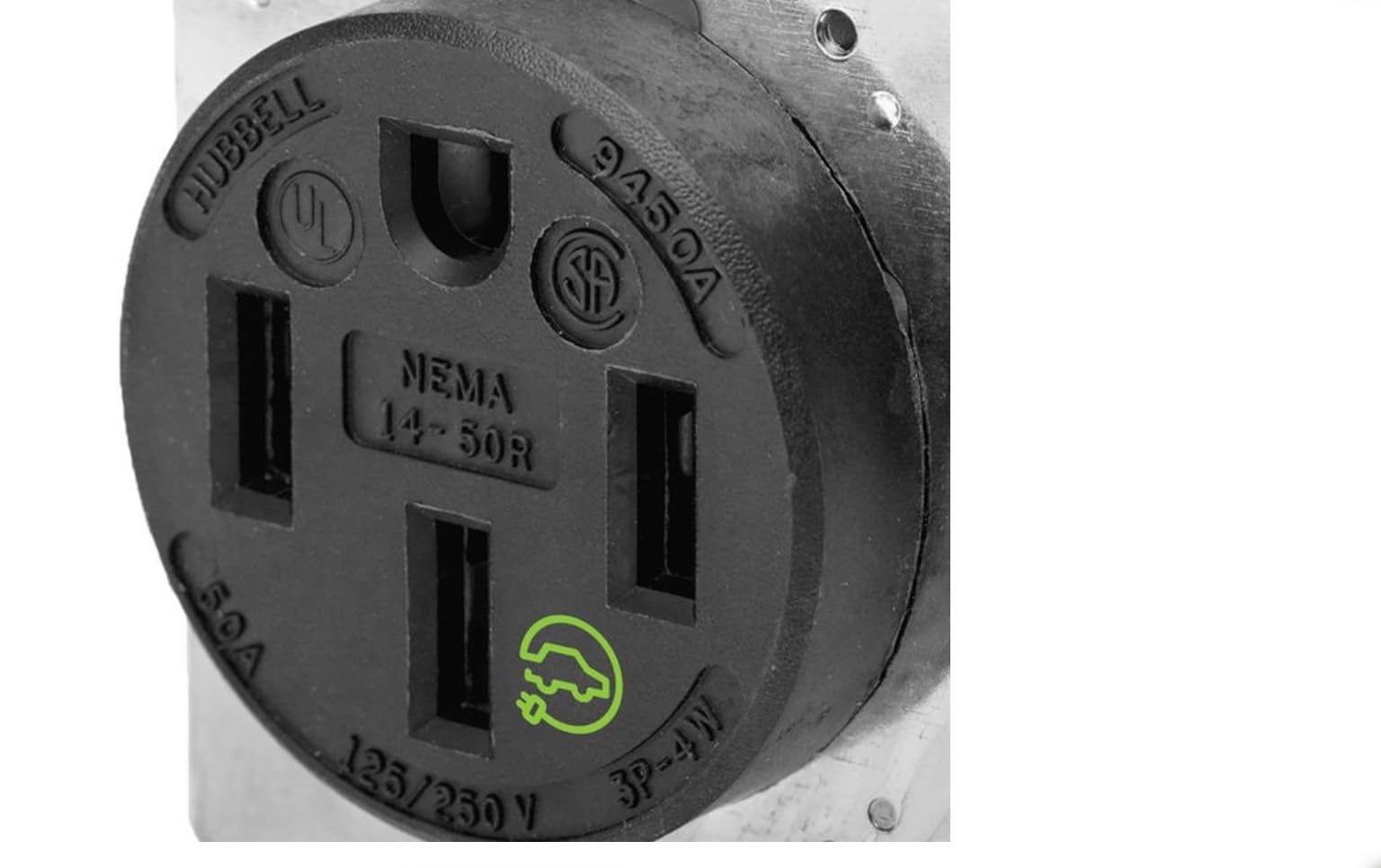 Hubbell HBL9450A primer plano de contactos para conexión fiable