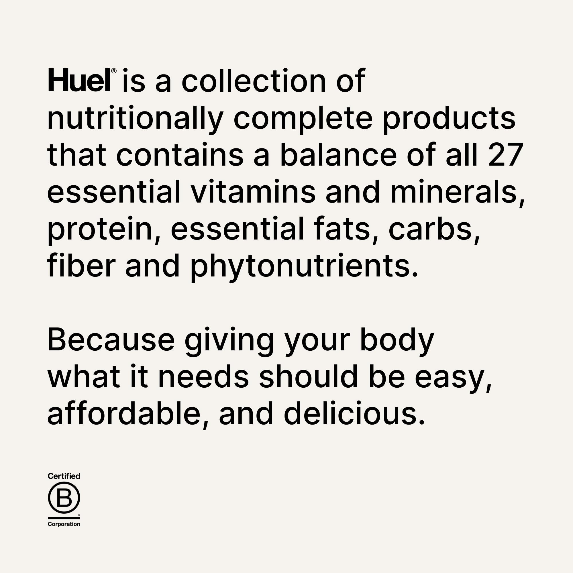 Huel bottle next to water bottle to show bottle size and portion clarity