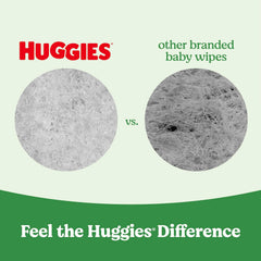 HUGGIES paquete completo mostrando tamaño real y cantidad de toallitas