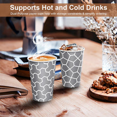 Huifany vaso con café caliente mostrando aislamiento y confort